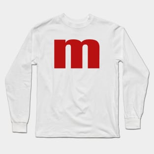 lettre m shirt Long Sleeve T-Shirt